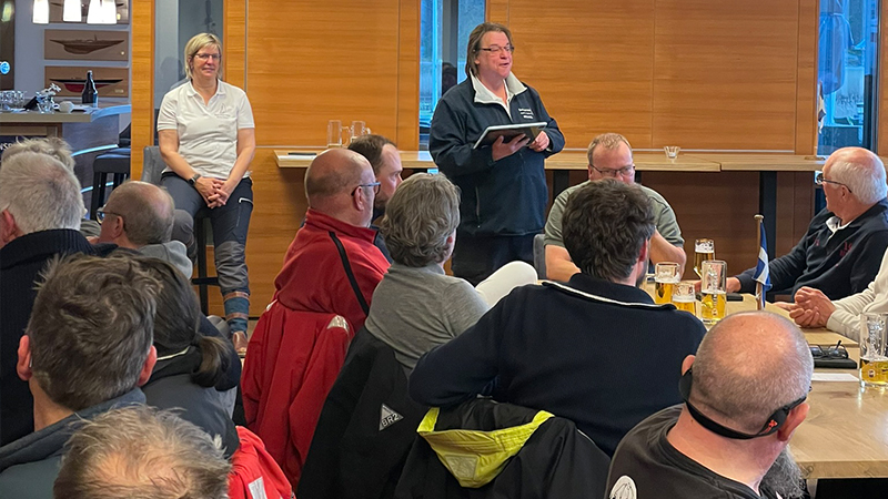 Seglertreff Hannover bei einer Veranstaltung beim Flensburger Yachtclub